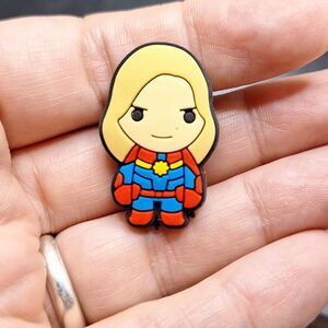 Captain Marvel Avenger jibbit croc shoe charm Marvel character
